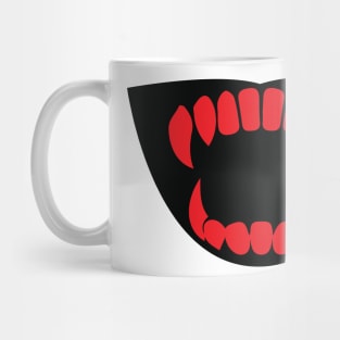 scary teeth face mask Mug